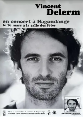 Image de Vincent DELERM - En Concert 2006 - AFFICHE / POSTER - 40x60cm