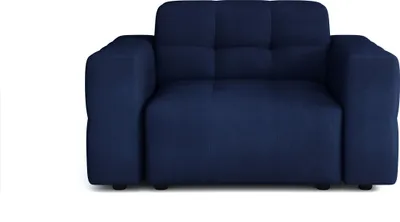 Produktbild von Emoebel24 Sessel Lexury Lounge Armchair Bergi Dunkelblau 124x102x70 cm Modernes Design, bequemer Sitz, gesteppte Polsterung