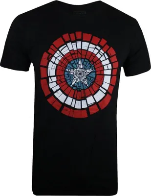 Produktbild von Captain America - T-Shirt für Herren TV1502 (XXL) (Schwarz)