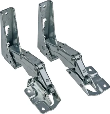 Produktbild von Gorenje 560310 SET Türscharnier Oben + Unten z.T. ZOPI1066 HTPI1461 HTPI1466 HPI1561 HPI1566 Kühlschrank auch Whirlpool Bauknecht 481231018626 Küppersbusch 431370