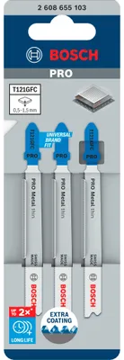 Immagine prodotto di PRO Metal thin T121GFC Lama per seghetto alternativo, 92 mm, 3 pz.