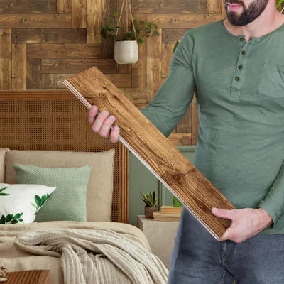 Immagine prodotto di Omgoods - 12 adesivi autoadesivi per piastrelle con effetto legno