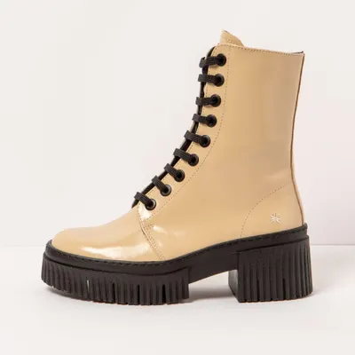 Produktbild von Art Schnürstiefel mit hohem Absatz Damen 1375 NAPPA SHINNY CHAMPAGNE/YORK Farbe Gold
