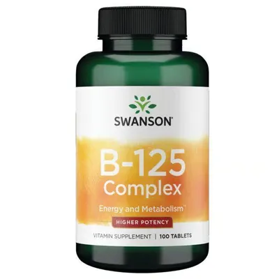 Produktbild von Vitamin B-125-Komplex 100 Tabletten Swanson Health Products