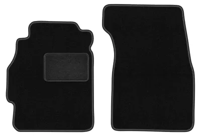 Produktbild von Velours-Fußmatten Vorne für Honda Civic VI 1995-2001 (Hatchback 3-drzwi) – 2-tlg, Schwarz, passgenau – Wielganizator LUX