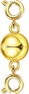 Productafbeelding van Magnetische Sieradensluiting - Ketting Connector - Sieraden Maken - Dubbele Magnetische Kracht - 14K Verguld - Goud