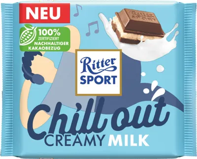 Produktbild von Ritter Sport Chill Out Creamy Milk mit zarter Milchcreme 100g