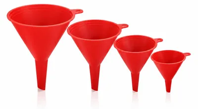Obrázek produktu pro Mulbijeo, sada trychtýřů, 4 kusů, bez BPA a vhodná pro styk s potravinami, trychtýře do kuchyně, značka Kun