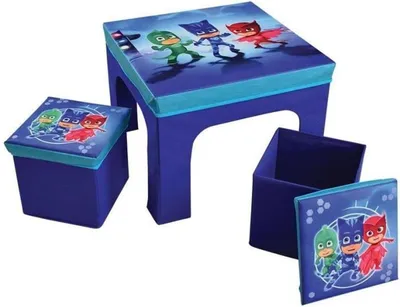 Obrázek produktu pro Dětský skládací stolek PJ Mask se 2 židlemi, modrý