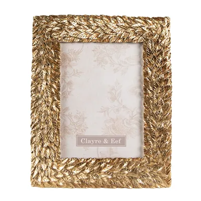 Zdjęcie produktu dla Ramka na zdjęcia Clayre & Eef 13x18 cm złota polyresin