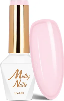 Immagine prodotto di Molly Nails French Manicure Smalto ibrido Candy Pink, senza HEMA/Di-HEMA, 8 g, n. 136