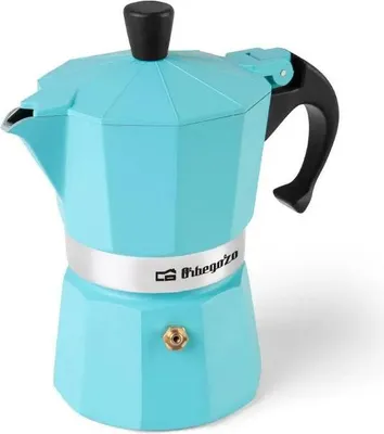 Obrázek produktu pro Orbegozo KFV 345, Moka konvička, Modrá, Hliník, 3 hrnků
