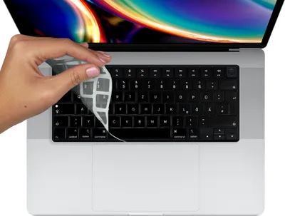 Produktbild von Tastaturschutz EU MacBook Pro 14 16 Air 13 15 A2681 A2941 Transparent