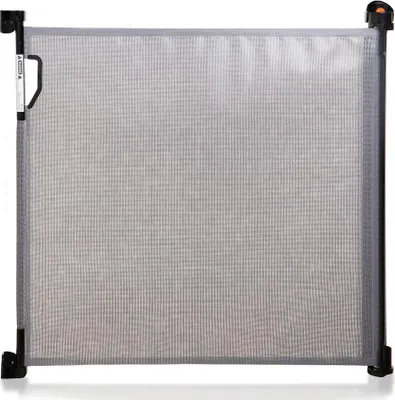 Produktbild von Tür- und Treppenschutzgitter, einziehbar, versetzbar, Öffnungen bis 140 cm, grau