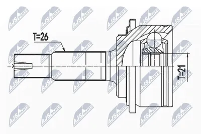 Produktbild von NTY Gelenksatz Antriebswelle Vorne Links für TOYOTA Yaris Schrägheck (P13) NPZ-TY-104