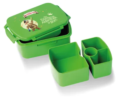 Produktbild von AWAVE® Die Schule der Magischen Tiere Brotdose rPET | Grün, Henrietta