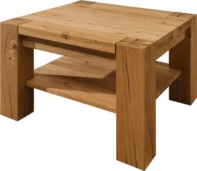 Produktbild von MASSIVMOEBEL24 Couchtisch Wildeiche 70x70x45 braun geölt KENT #314