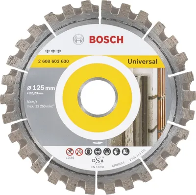 Obrázek produktu pro Bosch 2 608 603 630, Karton, Papír, 12,5 cm, 2,22 cm, 2,2 mm, Bosch, 1 kusů