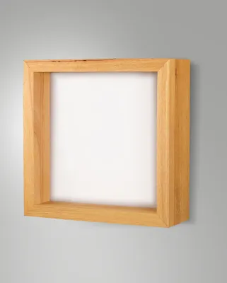 Produktbild von Fensterwandleuchte aus Metall und Eichenholz, 29 W LED, 3000 K, 2880 lm - Modernes und elegantes Design für anspruchsvolle und einladende Interieurs