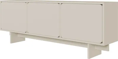 Image de Selsey WUWU - Armoire TV 3 portes, Greige, 150 cm