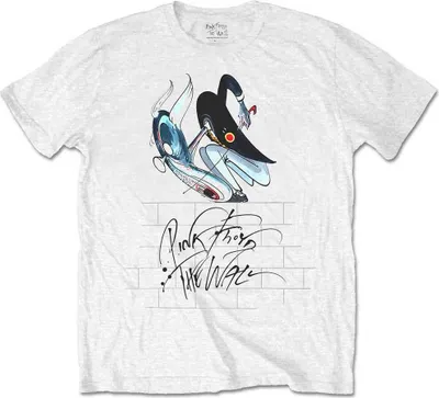 Image de Rosa Floyd - The Wall Teacher T-Shirt unie moyen - Weiß