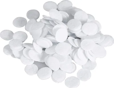 Obrázek produktu pro 100 kusů nových bavlněných filtrů, kulaté filtrační vložky pro kosmetický přístroj na odstranění černých teček (10 mm)