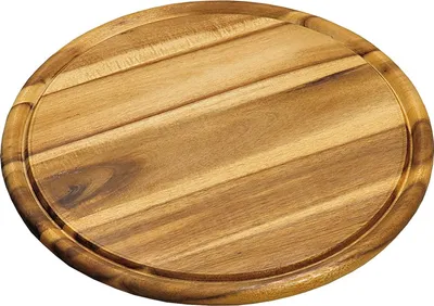 Zdjęcie produktu dla KESPER Schneidbrett mit Saftrille, Akazienholz, ø: 300 mm