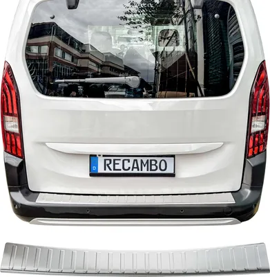 Obrázok produktu pre Matná ochrana nárazníka z nerezovej ocele vhodná pre Peugeot Rifter | BJ od 2018&gt