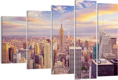 Produktbild von Bild auf Leinwand - Leinwandbild - New York Stadt - 150x100cm - Wand Bild - Wanddeko - Wandbilder - Leinwanddruck - Bilder - Kunstdruck - Wanddekoration - Leinwand bilder - Wandkunst - EG150x100-3638