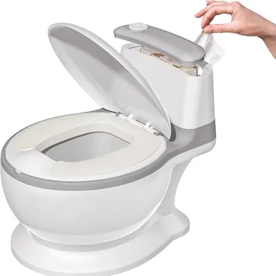 Zdjęcie produktu dla Nocnik, realistyczny design, łatwy do czyszczenia, SZARY