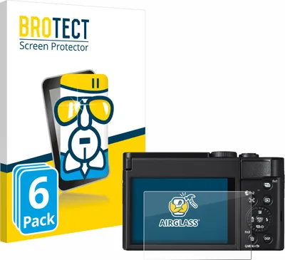 Produktbild von 6x BROTECT Schutzglas für Panasonic Lumix DC-TZ99 Schutzfolie Panzer Folie Glas Display Schutz klar