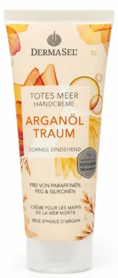 Produktbild von DERMASEL Totes Meer Handcreme Arganöl Traum 75ml PZN 17889584