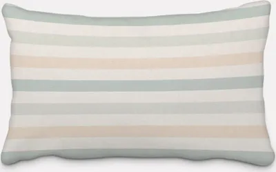 Produktbild von SCHÖNER LEBEN. Kissenhülle Pastell Streifen Querstreifen ecru mintgr Größe 60x80cm (HxB) 60x80cm (HxB) Größe