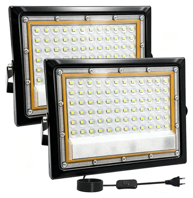 2er-Pack LED-Flutlicht 50W 6500K 5000lm IP66 Außenstrahler