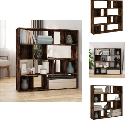 Produktbild von vidaXL Bücherregal/Raumteiler Räuchereiche 105x24x102 cm -  Raumteiler