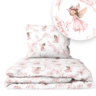 Produktbild von Kinderbettwäsche 90x120 Baumwolle Baby Bettwäsche Set 90x120 + 40x60 Kissenbezug Jungen & Mädchen Kleinkind Bettbezug