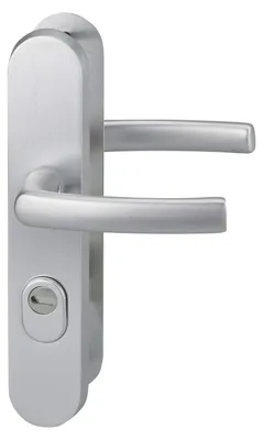Sicherheitsgriffe für Eingangstür, 216 mm, silber