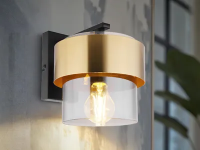 Produktbild von LED Rauchglas Wandleuchten für Innen, den Treppenaufgang Treppenhaus, Flurlampen