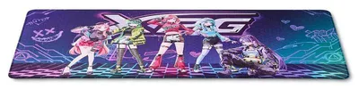 Produktbild von XPG Frontline XL Saga, Schwarz, Mehrfarbig, Abbildung, Mikrofaser, Gaming-Mauspad