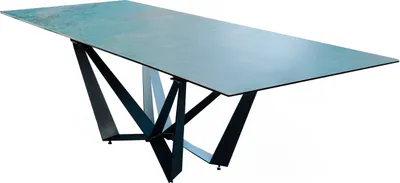 Produktbild von KAWOLA Ausziehtisch ODAR Esstisch Mittelauszug Keramik grün 180x100cm
