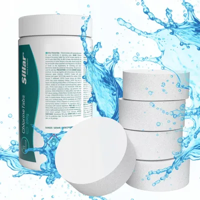 Produktbild von Chlor Für Schwimmbad 1Kg 200G Jacuzzi Tabletten Poolchemie Für Schwimmbad