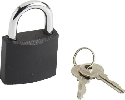 Image de Cadenas à clé fer, l.38 mm