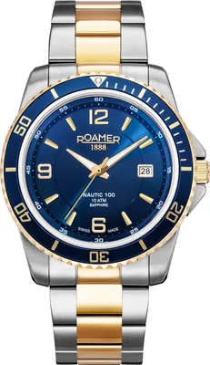 Produktbild von Roamer Herren Uhr Analog Quarz 862844 47 45 20 Nautic 100 Edelstahl