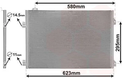 Produktbild von VAN WEZEL 43005347 Kondensator Klimaanlage Klimakondensator für RENAULT CLIO II (BB0/1/2, CB0/1/2)