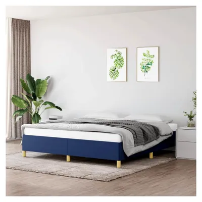 Produktbild von Boxspringbettgestell Blau 160x200 cm Stoff
