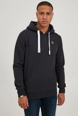 Produktbild von SOLID SDBennHood Herren Kapuzenpullover Hoodie Pullover mit Kapuze Kordelzug Kängurutasche Rippbündchen Label-Details Baumwollmischung Regular fit