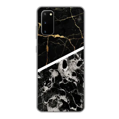 Produktbild von MuchoWow® Handyhülle Schutzhülle Hülle für Samsung Galaxy S20 Marmor - Gold - Luxus Silikon Softcase Handy Hülle - Bild