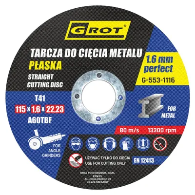 Imagen del producto de Disco Plano T1a 115*1.6*22 Juego De 10