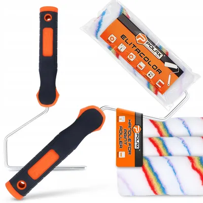 Produktbild von Polax Elitacolor Malerwalzen Set mit Griff 15 cm