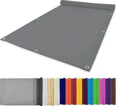 Image de Toile d'ombrage 1,2 m, gris clair, résistance aux UV de 95 %